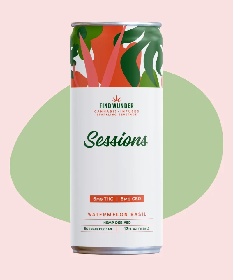 Watermelon Basil 5mg THC per can low-dose